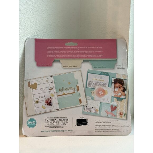 We R Memory Keepers Tab Punch Board # (663105) Brand New / Sealed - Picture 3 of 5